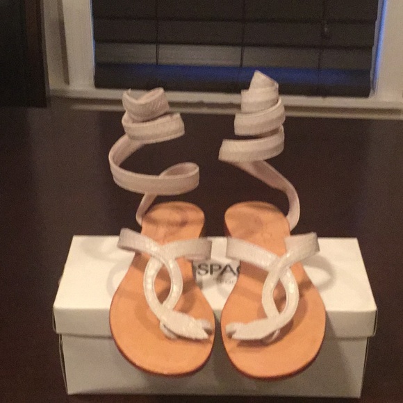 Snake Wrap Sandals - Picture 4 of 7